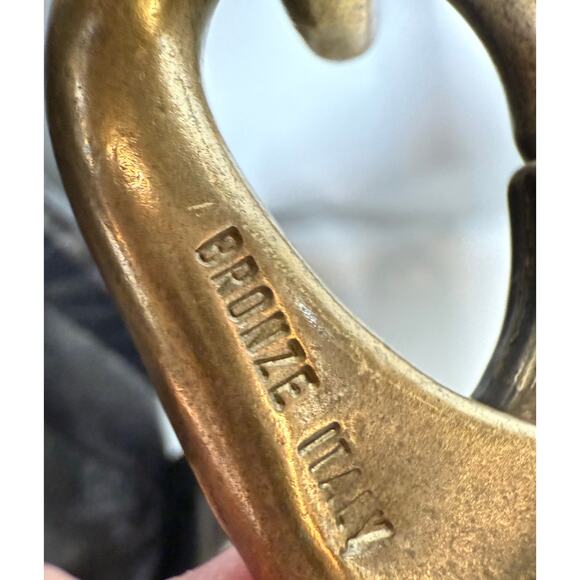 Vintage Cornelian Taurus Daisuke Iwanaga Leather Shoulder Bag w/Bronze Hdw $1800 - Picture 6 of 12